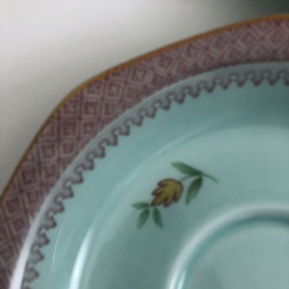 4 Adams Lowestoft Calyx Ware Lowestoft 6” Snack Saucer Plates EUC Vintage 1920s - Picture 4 of 10
